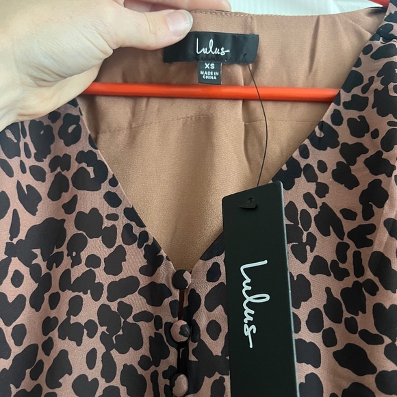 Rock It Out Brown and Black Leopard Print Babydoll Dress - Picture 3 of 4